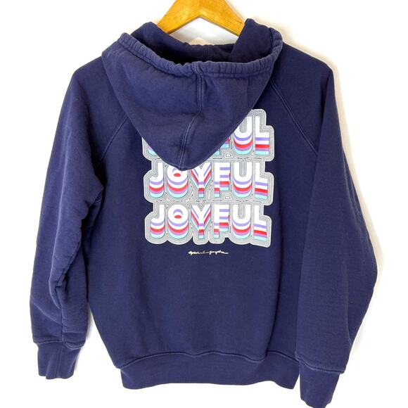 Spiritual Gangster - Joyful Classic Navy Blue Hoodie Sweatshirt- Size Medium - Picture 6 of 8